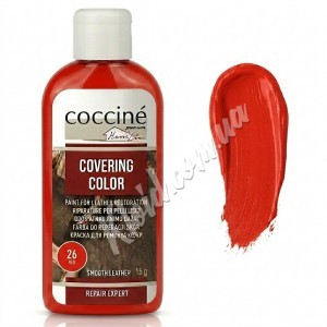 Фарба-коректор для ремонту гладкої шкіри Червона Coccine Covering Color, 150 мл Фарба-коректор для ремонту гладкої шкіри Червона Coccine Covering Color, 150 мл