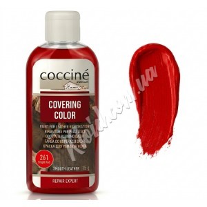 Краска-корректор для ремонта гладкой кожи Темно красная Coccine Covering Color, 150 мл Краска-корректор для ремонта гладкой кожи Темно красная Coccine Covering Color, 150 мл