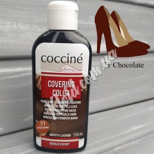 Фарба-коректор для ремонту гладкої шкіри Шоколад Coccine Covering Color, 150 мл