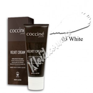 Нежный крем для обуви Coccine Velvet Cream Белый 03, 75 мл