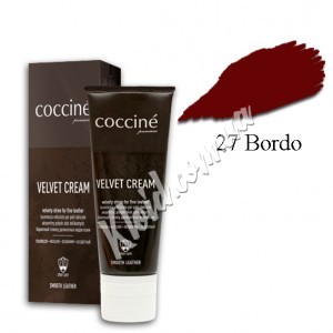 Нежный крем для обуви Coccine Velvet Cream Бордо 27, 75 мл
