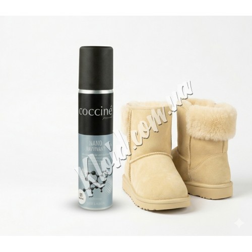 Фарба-спрей для замші, нубуку, велюру Coccine Nano Ravvivant Айворі 04, 75 мл