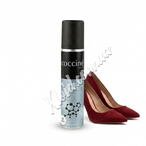 Фарба-спрей для замші, нубуку, велюру Coccine Nano Ravvivant Бордо 27, 75 мл