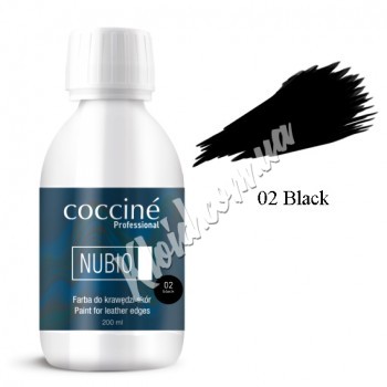 Фарба для країв та торців шкіри Coccine NUBIO Чорна 02, 200 мл
