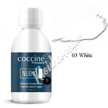 Фарба для країв та торців шкіри Coccine NUBIO Біла 03, 200 мл