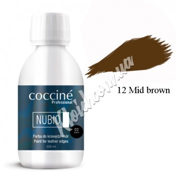 Фарба для країв та торців шкіри Coccine NUBIO Середньо коричневий 12, 200 мл
