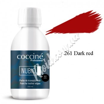 Фарба для країв та торців шкіри Coccine NUBIO Темно червоний 261, 200 мл