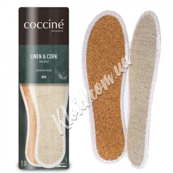 Устілки для взуття на пробковій основі Coccine Linen Cork
