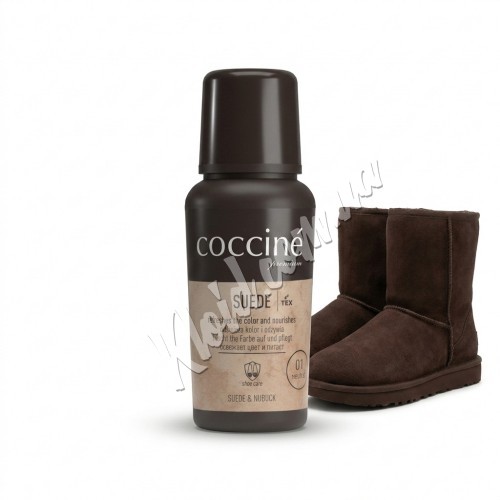 Крем-фарба для замші, нубуку, велюру Coccine Suede Темно коричневий, 75 мл