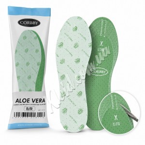 Ароматизовані вирізні устілки для взуття Corbby Aloe Vera 35-45