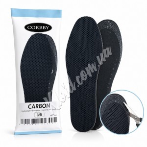 Стельки с мембранной тканью CORBBY Carbon 35-45