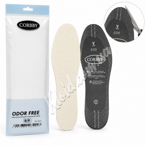 Дихаючі устілки з активованим вугіллям Corbby Odor FREE 35-45