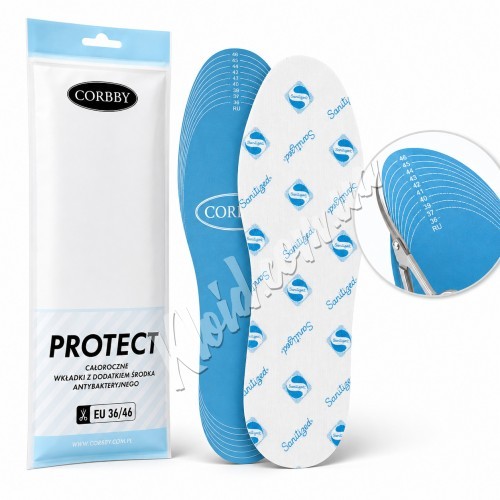 Антибактеріальні устілки від грибка та запаху Corbby Protect 35-45