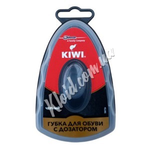 Губка-блиск для взуття із дозатором KIWI Чорний