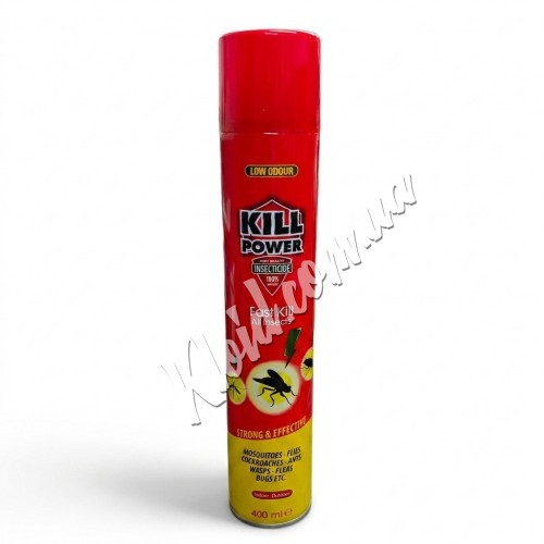 Універсальний аерозоль Kill Power 400 мл — ефективний засіб від усіх видів комах