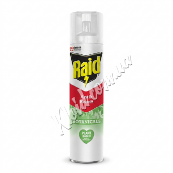 Аерозоль від комах, що повзають Raid Botanicals Ant&Roach, 300 мл