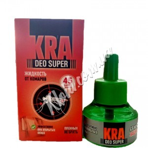 Рідина від комарів без запаху Kra deo super, 45 ночей