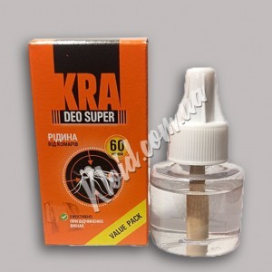 Рідина від комарів без запаху Kra deo super, 60 ночей
