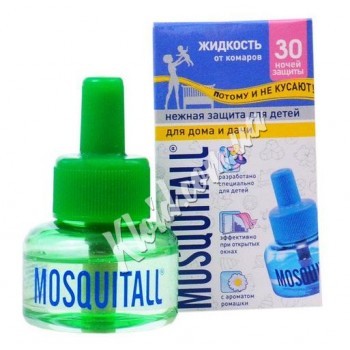 Рідина від комарів Mosquitall ніжний захист, 30 ночей