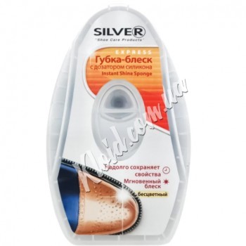 Губка-блиск для взуття із дозатором Silver Безбарвний