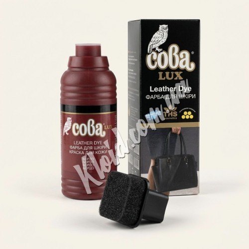 Рідка фарба для гладкої шкіри Сова Люкс Бордовий, 100 мл