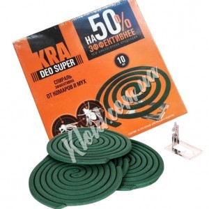 Спіралі від комарів та мух Kra Deo Super, 10 шт Спіралі від комарів та мух Kra Deo Super, 10 шт