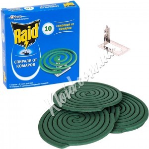 Спирали от комаров Raid, 10 шт